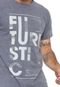 Camiseta FiveBlu Manga Curta Futuristic Cinza - Marca FiveBlu