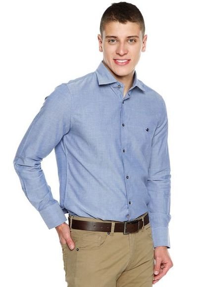 Camisa Azul Brooksfield Compra Ahora Dafiti Colombia