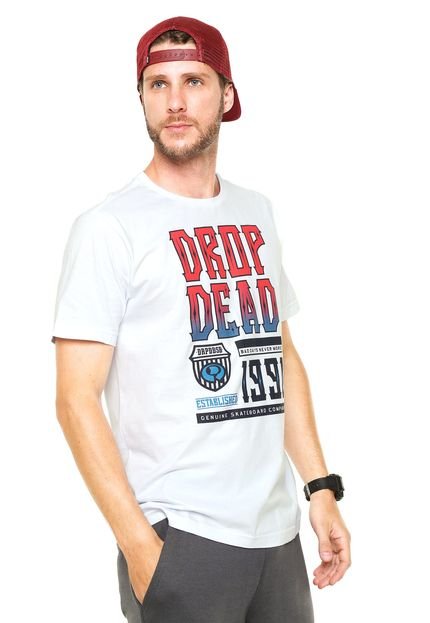 Camiseta Drop Dead Estampada Branca - Marca Drop Dead