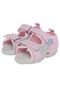 Papete Pimpolho Baby Pespontos Infantil Rosa/Cinza - Marca Pimpolho