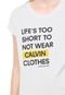Blusa Calvin Klein Jeans Life Branca - Marca Calvin Klein Jeans
