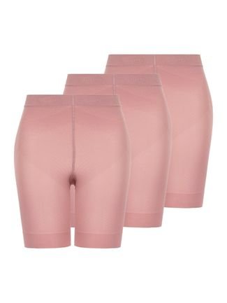 Kit com 3 Shorts Feminino Modelador Up Line Loba 5690-013 Rosa