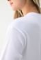 Camiseta Canelada Fila Reta Logo Branca - Marca Fila