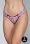 Kit 3 Calcinha Tanga Juliana Bella Fiore Modas Multicolorida - Marca Bella Fiore Modas