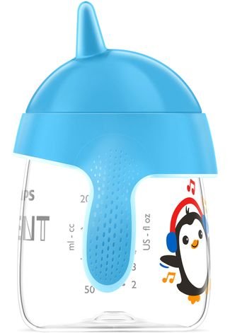 Copo Pinguim 260ml Avent Azul