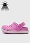 Babuche Infantil Crocs Crocband Off Court Clog Rosa - Marca Crocs