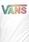 Camiseta Vans Classic Logo Fill Rasta Branca - Marca Vans