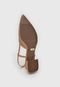 Scarpin Slingback Jorge Bischoff de Couro Color Block Nude - Marca Jorge Bischoff