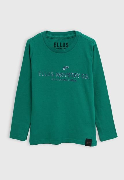 Camiseta Ellus Kids Infantil Lettering Verde - Marca Ellus Kids