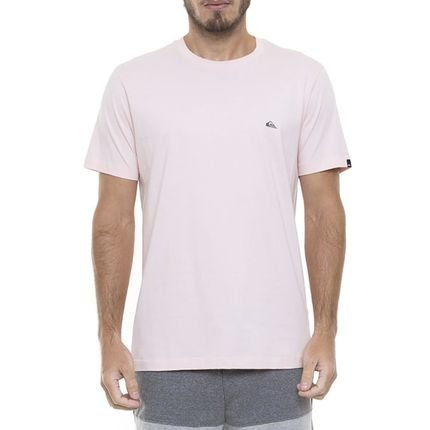 Camiseta Quiksilver Embroidery Color Masculina Rosa Claro - Marca Quiksilver