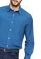 Camisa Polo Play Reta Fio 100 Azul - Marca Polo Play