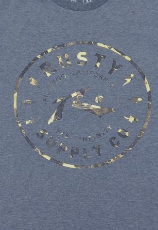 Camiseta Rusty Manga Curta Menino Cinza