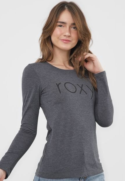 Camiseta Roxy With You Could Grafite - Marca Roxy