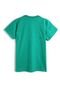 Camiseta Kamylus Menino Lettering Verde - Marca Kamylus