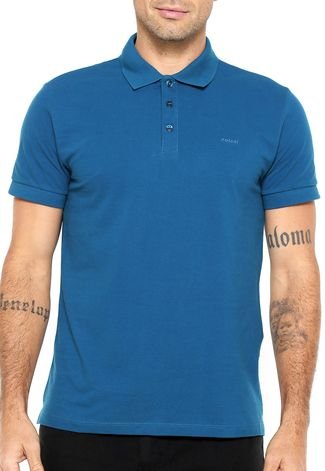 Camisa Polo Colcci Logo Azul