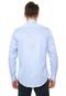 Camisa Azzaro Slim Listrada Azul/Branca - Marca Azzaro