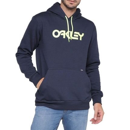 Moletom Oakley Canguru B1B PO Hoodie Masculino Azul/Amarelo - Marca Oakley