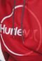Blusa de Moletom Flanelada Fechada Hurley Logo Vinho - Marca Hurley