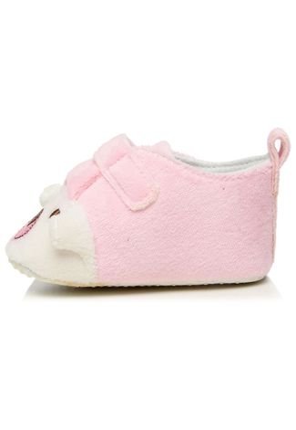 Sapato Bebê Tip Top Ursinho Rosa