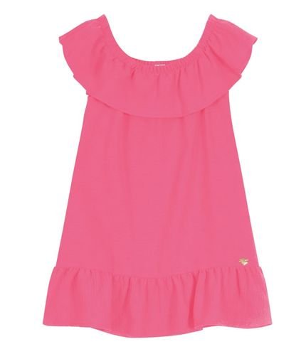 Vestido Ciganinha Com Babados Trick Nick Rosa - Marca Trick Nick