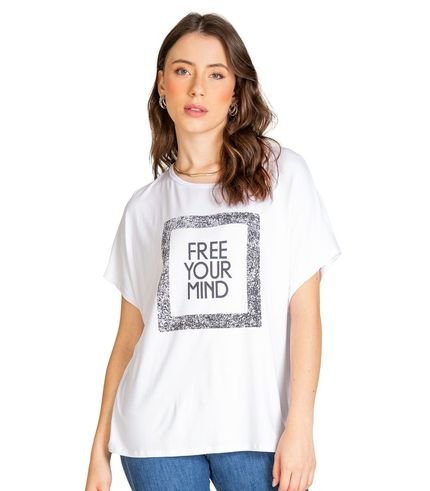 Blusa Malha Visco Premiere Branco - Marca INFINITA COR