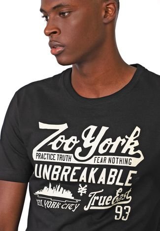 Camiseta Zoo York Manga Curta Don't Mess With Us Preta