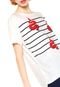 Camiseta Letage Snake Stripes Branca - Marca Letage