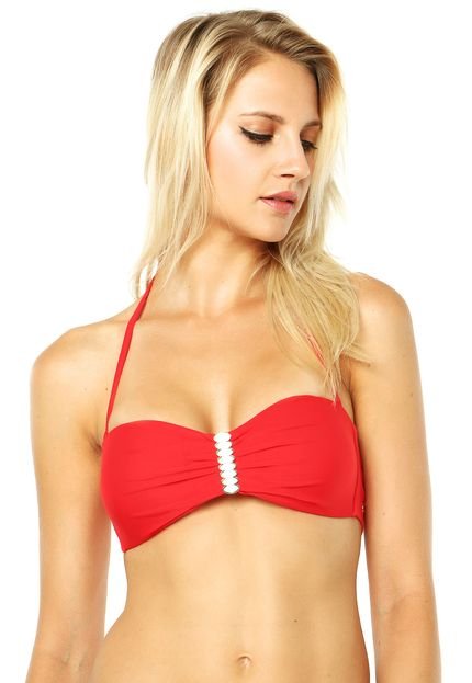 Top Biquini Marcyn Praia Style Vermelho - Marca Marcyn