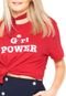 Camiseta Carmim Girl Power Vermelha - Marca Carmim