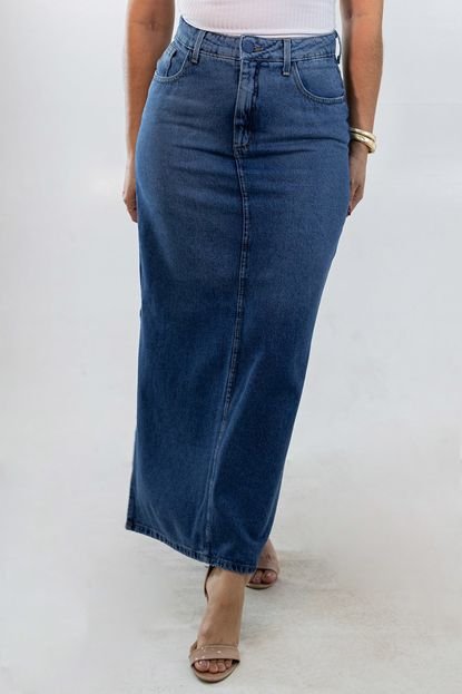 Saia Longa Jeans Feminina Alta Básica Anticorpus - Marca Anticorpus JeansWear