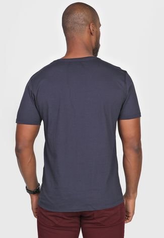Camiseta Aramis Bordado Azul-Marinho
