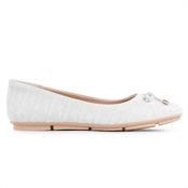 Sapatilha Comfortflex Laço Feminina Off-white - Marca Comfortflex