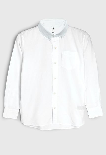 Camisa Infantil GAP Bolso Branca - Marca GAP