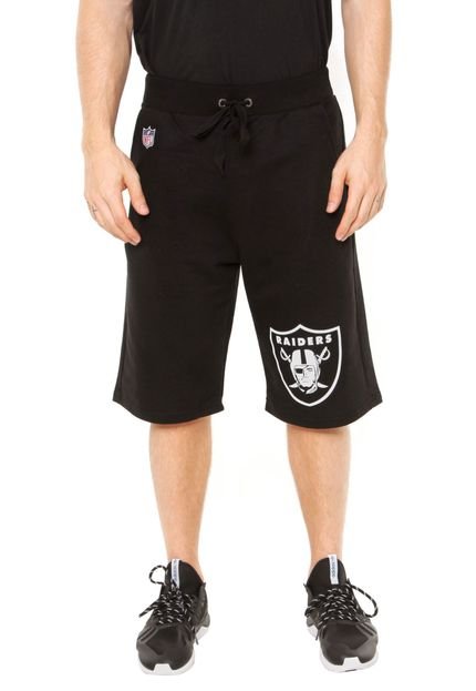 Bermuda New Era Special Date Oakland Raiders Preta - Marca New Era