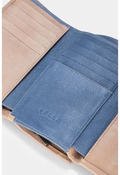 Billetera Real De Cuero Para Mujer Bolsillo Monedero Con