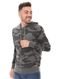 Moletom Calvin Klein Jeans Hoodie Camuflado Grafite - Marca Calvin Klein