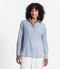 Camisa Feminina Oversized Listras Select Azul - Marca Select