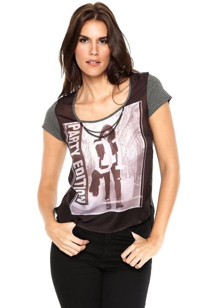 Blusa Rovitex Sublimada Cinza - Marca Rovitex