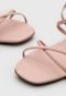 Sandália Dafiti Shoes Tiras Rosa - Marca DAFITI SHOES