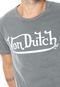 Camiseta Von Dutch Logo Cinza - Marca Von Dutch 