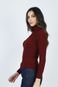 Blusa Tricot Cacharrel Vinho GG Gazzy - Marca Gazzy