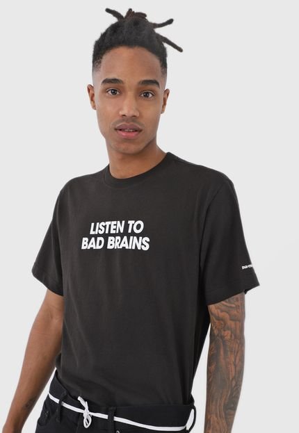 Camiseta Element Listen To Bad Brains Preta - Marca Element