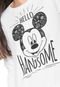 Moletom Flanelado Fechado Cativa Disney Mickey Branco - Marca Cativa Disney
