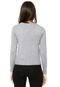 Cardigan Facinelli by MOONCITY Patches Cinza - Marca Facinelli