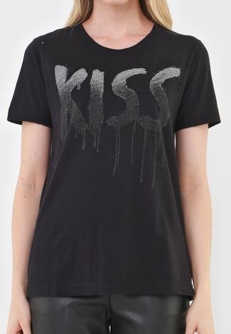 Camiseta John John Kiss Preta - Compre Agora