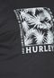 Camiseta Plus Size Hurley Frond Bomb Over Preta - Marca Hurley