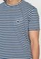 Camiseta O'Neill Listrado Branca/Azul-Marinho - Marca O'Neill