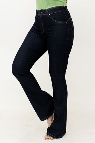 Calça Jeans Flare Feminina Cintura Alta Elastano Anticorpus