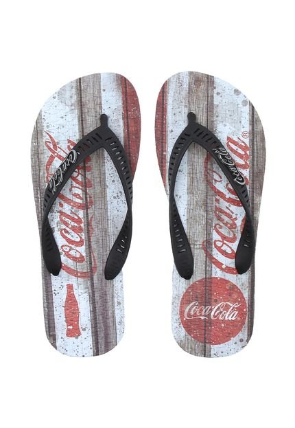 Chinelo Coca Cola Shoes Logo Preto - Marca Coca Cola