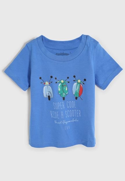 Camiseta Carinhoso Infantil Full Print Azul - Marca Carinhoso